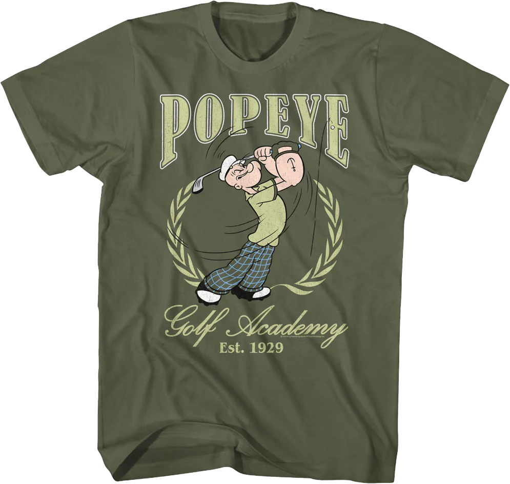 Golf Academy Est. 1929 Popeye T-Shirt