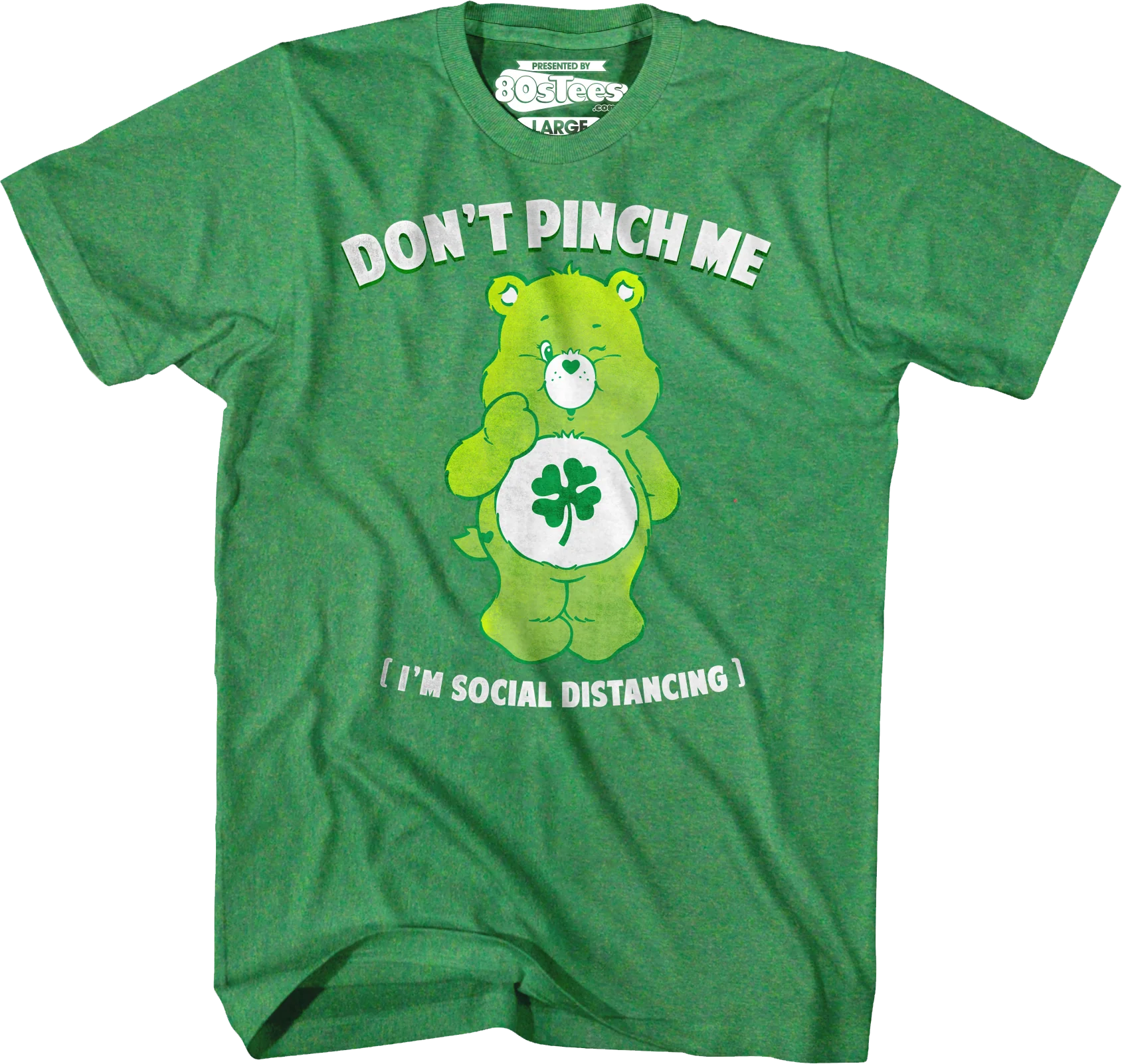 Good Luck Bear Don't Pinch Me I'm Social Distancing Care Bears T-Shirt