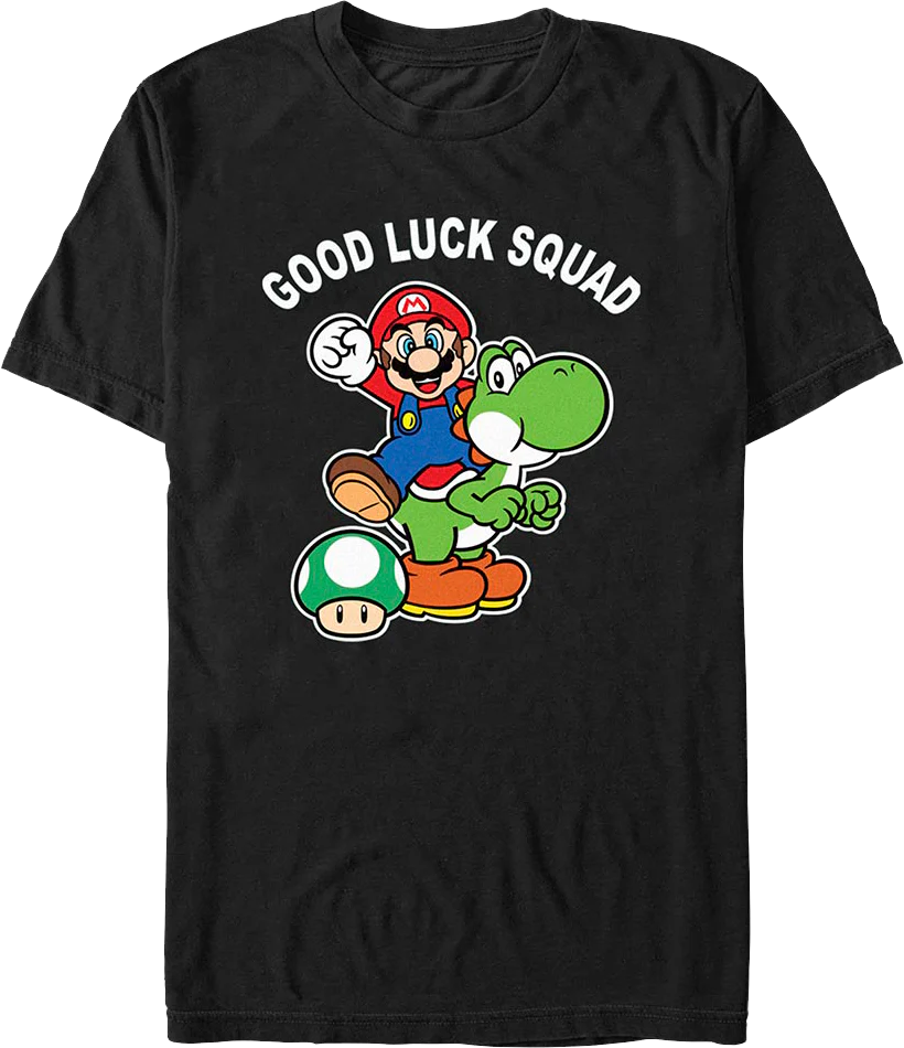 Good Luck Squad Super Mario Bros. Nintendo T-Shirt