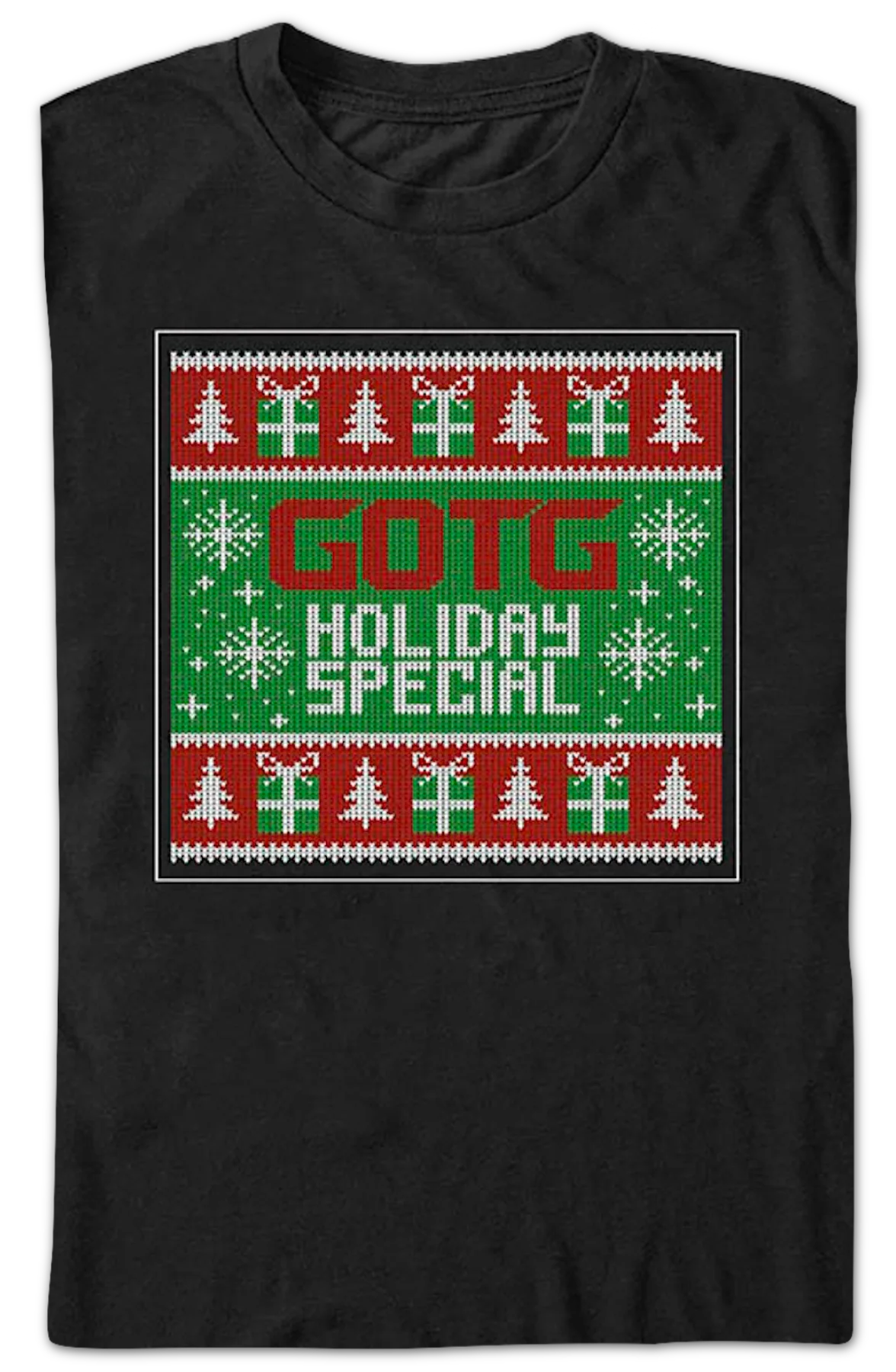 GOTG Holiday Special Faux Ugly Sweater Marvel Comics T-Shirt - Image 2