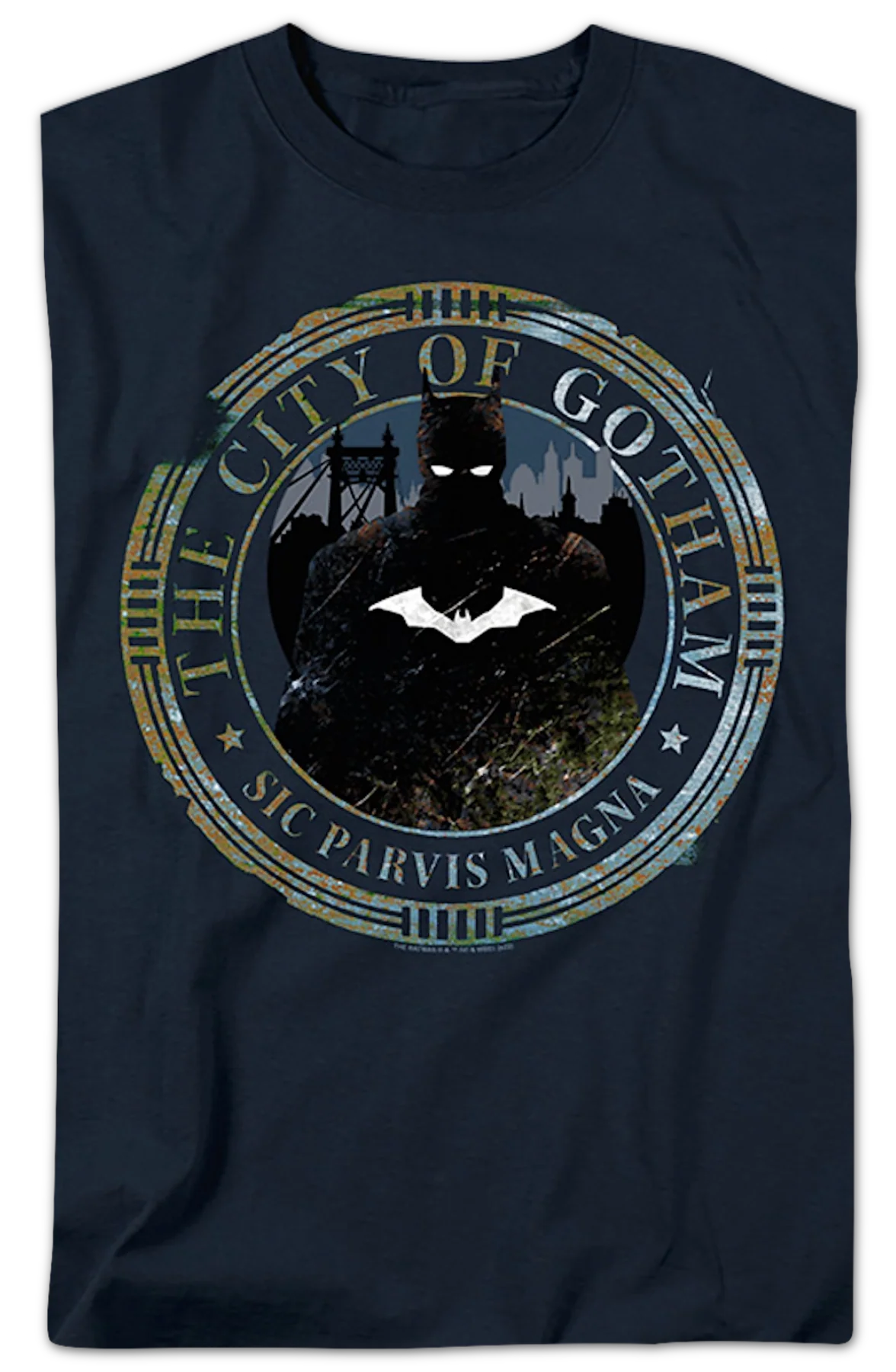 Gotham City Seal Batman DC Comics T-Shirt - Image 2