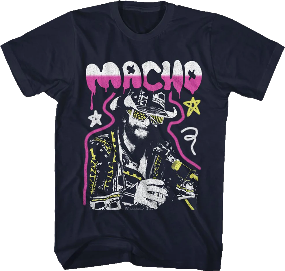 Graffiti Macho Man Randy Savage T-Shirt