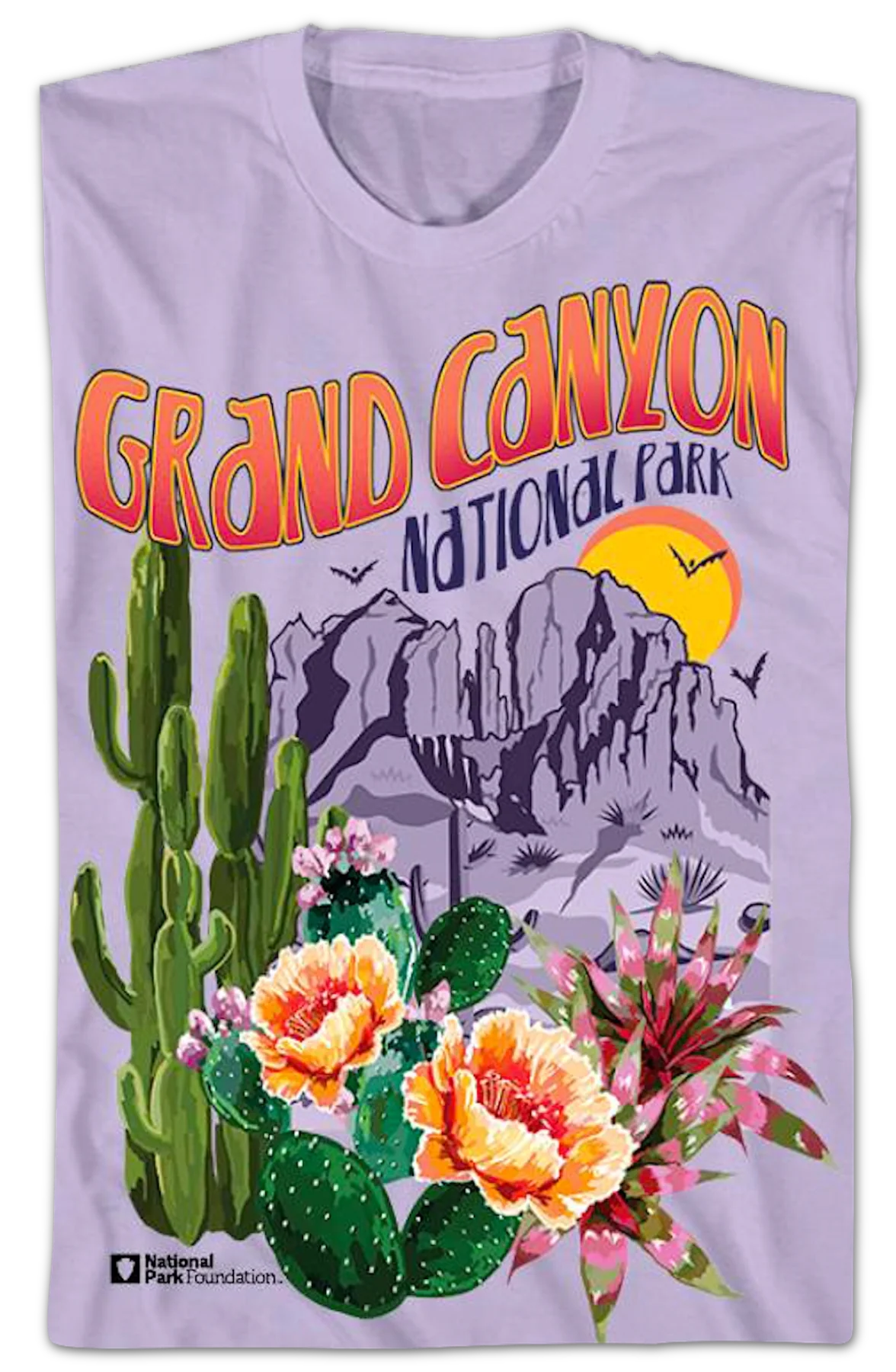 Grand Canyon Sunset National Park Foundation T-Shirt - Image 2