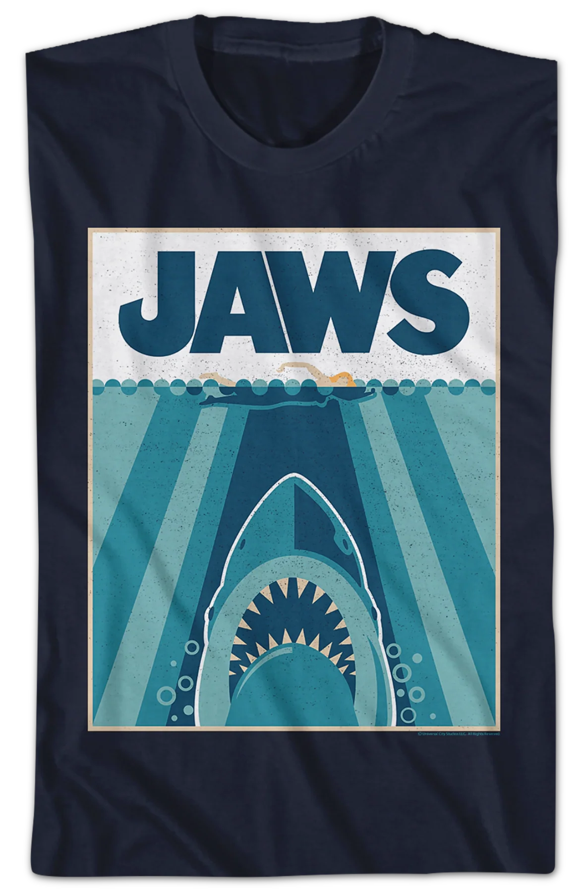 Graphic Poster Jaws T-Shirt - Image 2