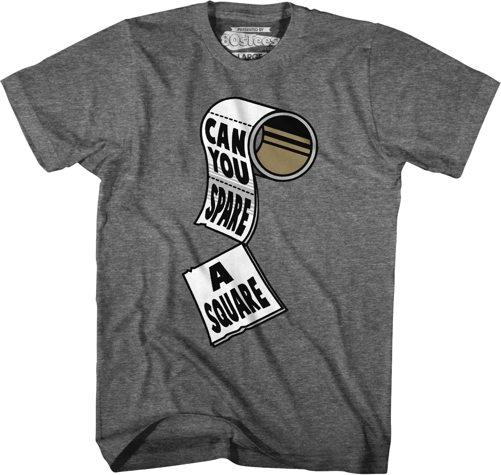 Gray Can You Spare A Square Seinfeld T-Shirt