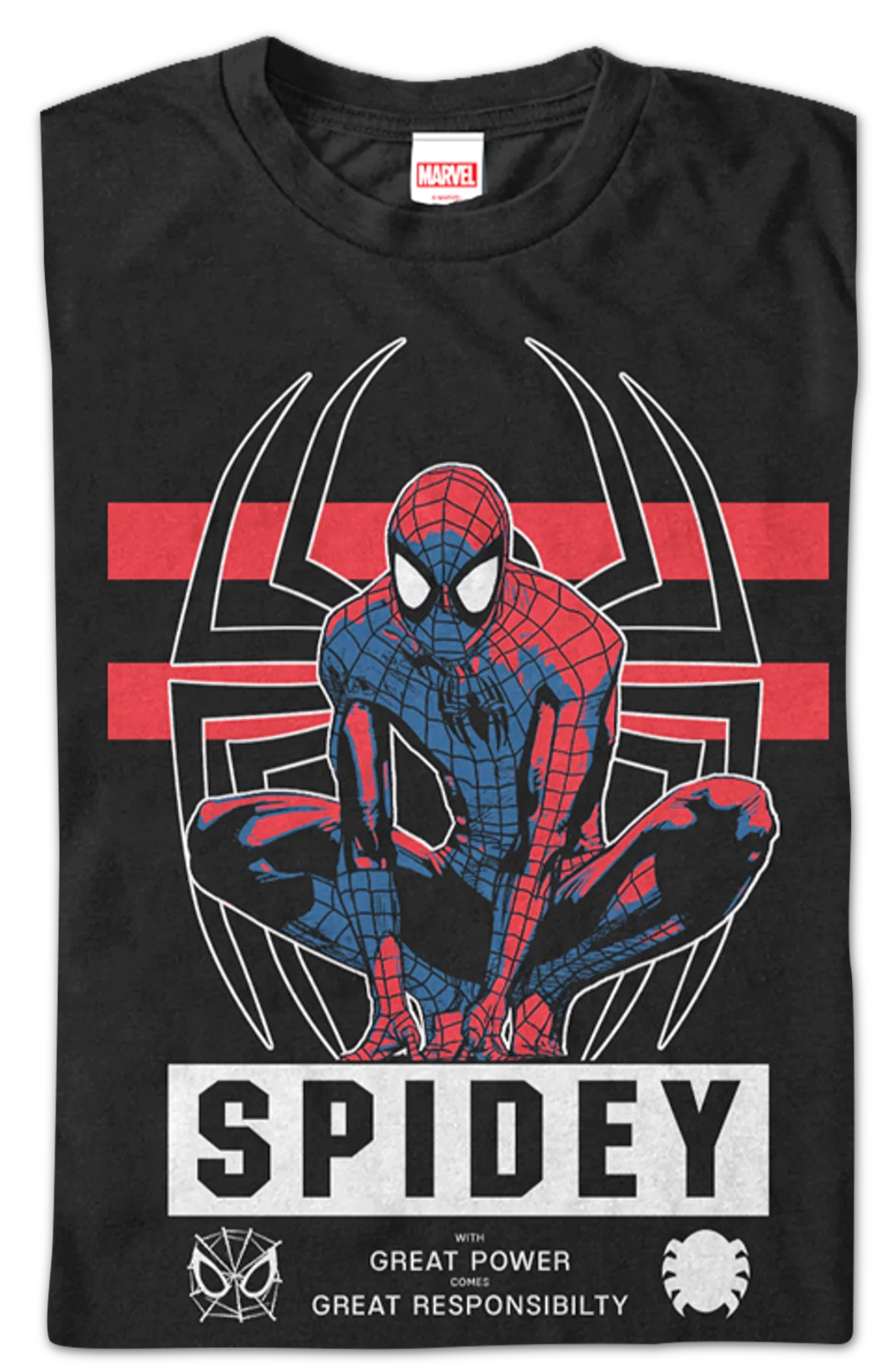 Great Responsibility Spider-Man T-Shirt - Image 2