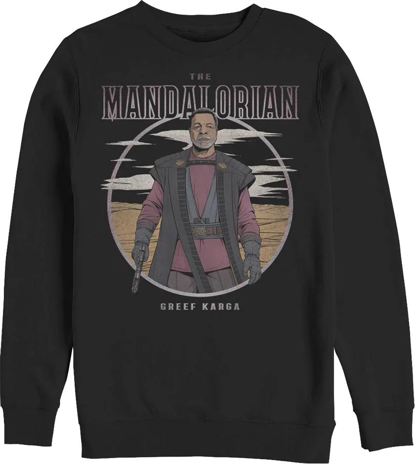 Greef Karga Illustration The Mandalorian Star Wars Sweatshirt