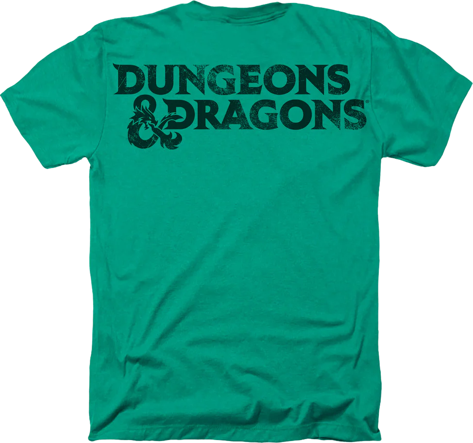 Green Big Print Logo Dungeons & Dragons T-Shirt - Image 3