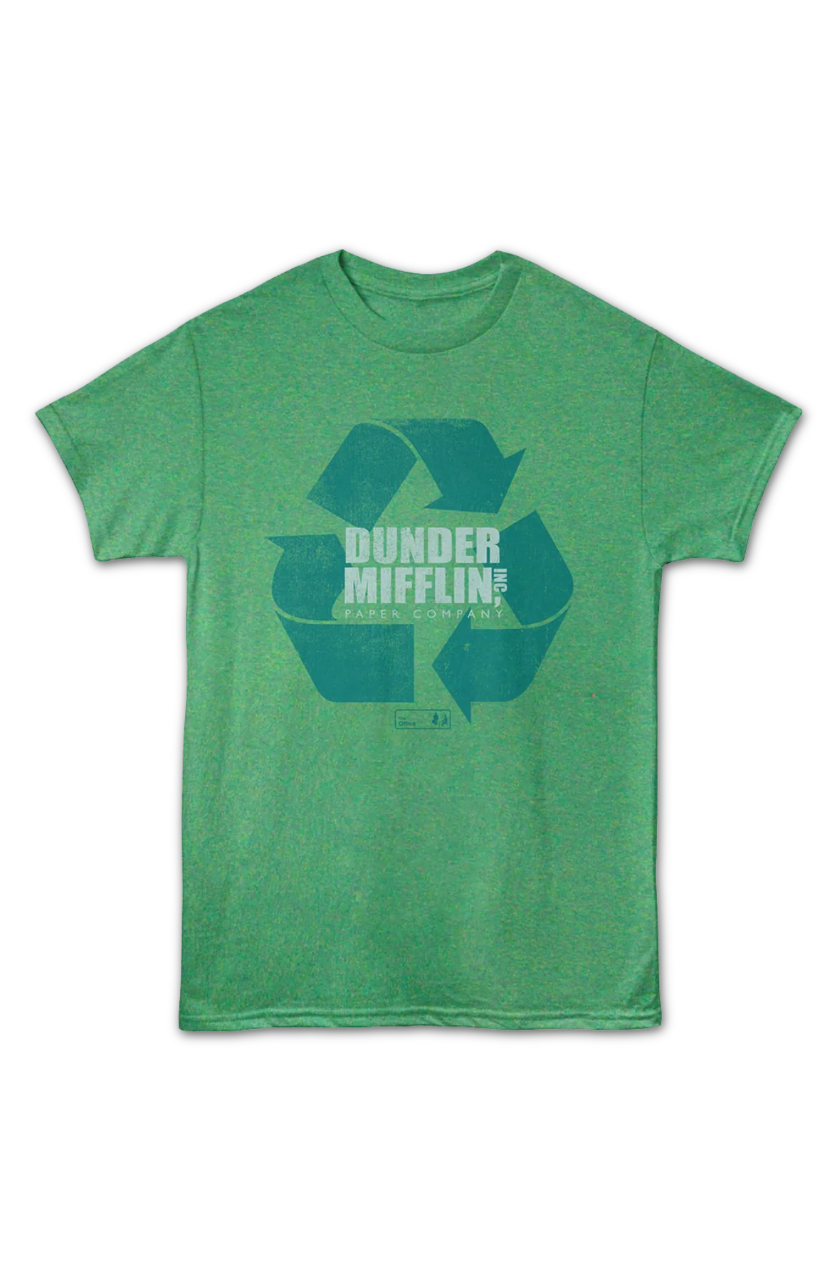 Green Dunder Mifflin Recycle The Office T-Shirt - Image 2