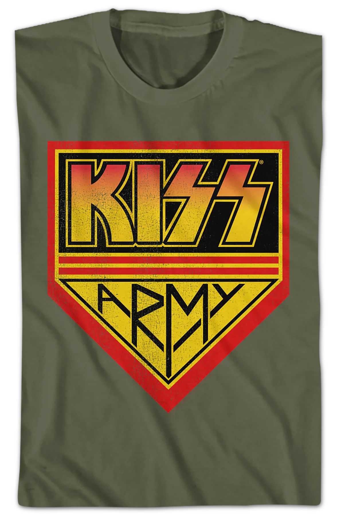 Green KISS Army T-Shirt - Image 2