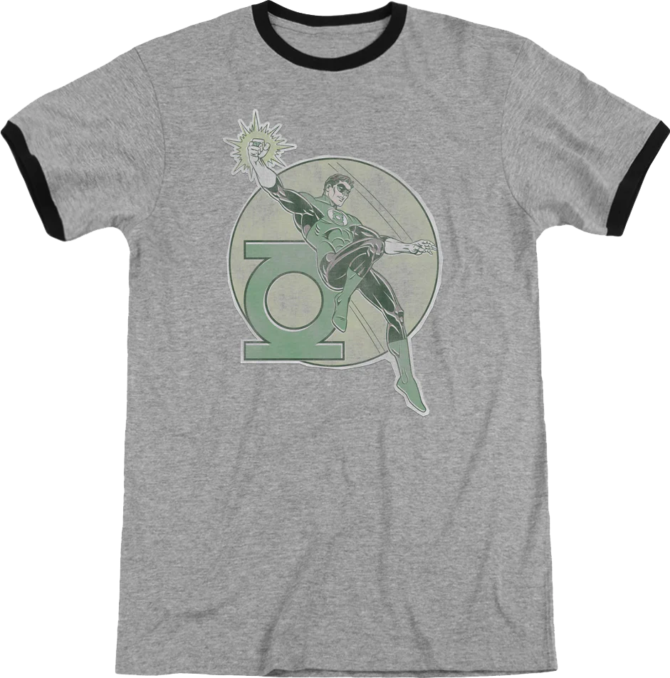 Green Lantern DC Comics Ringer Shirt - Image 2