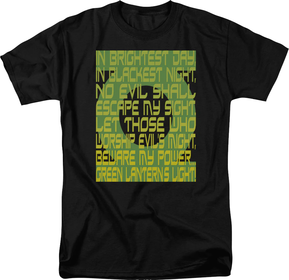 Green Lantern Oath DC Comics T-Shirt