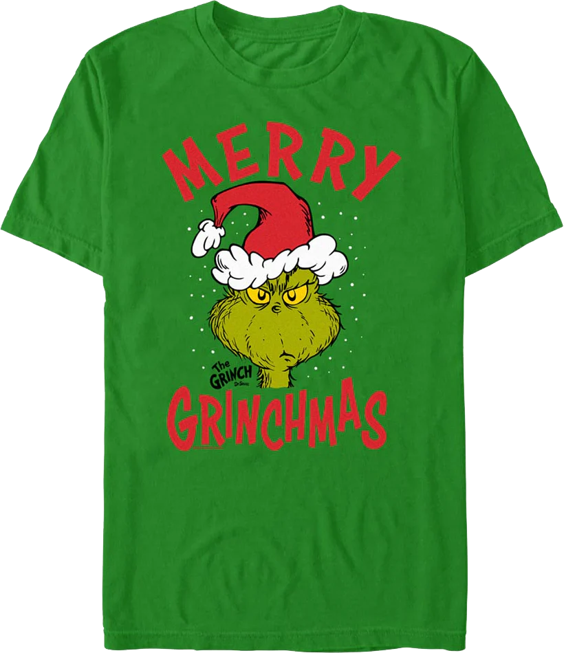 Green Merry Grinchmas Dr. Seuss T-Shirt