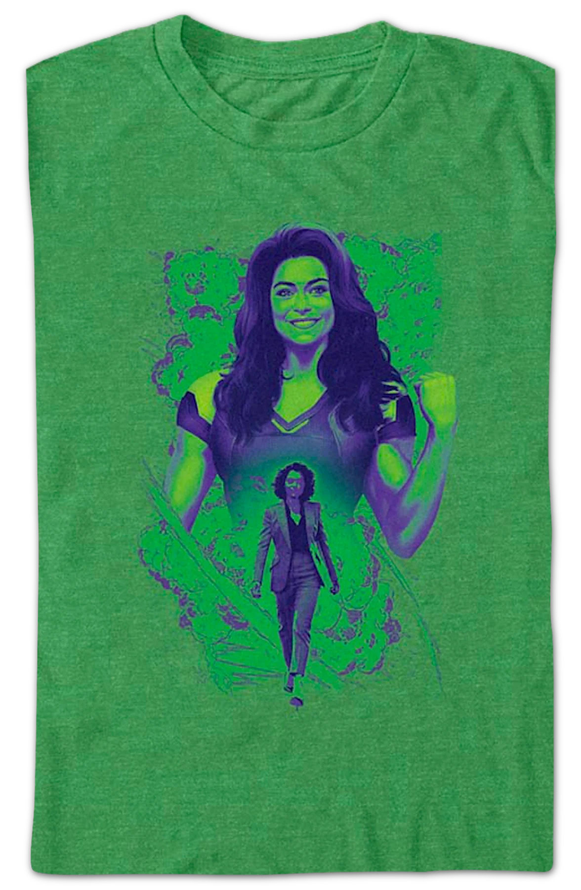 Green She-Hulk Marvel Comics T-Shirt - Image 2