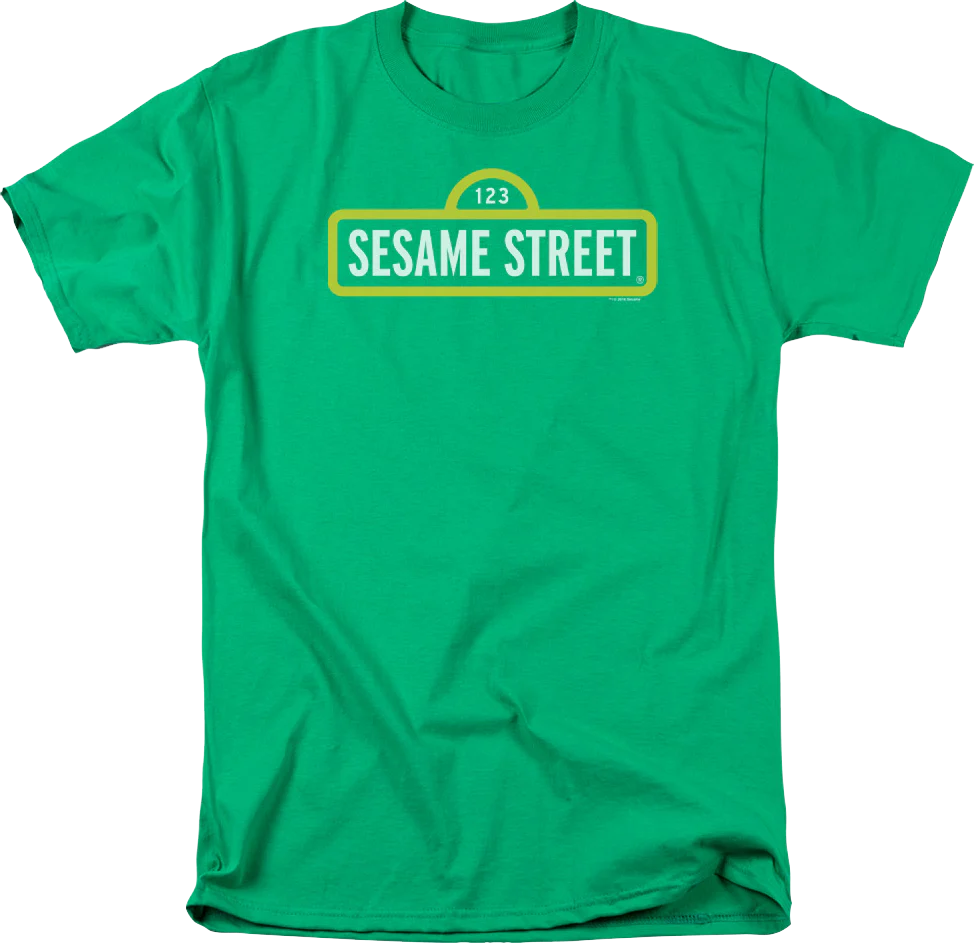 Green Sign Sesame Street T-Shirt