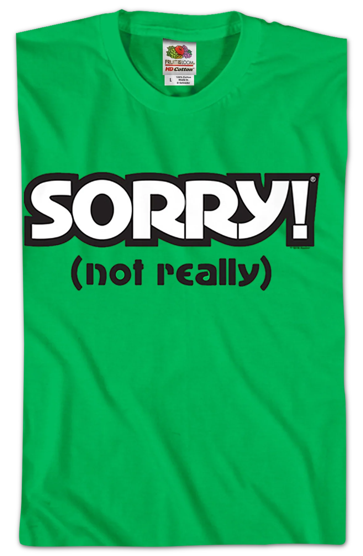 Green Sorry T-Shirt - Image 2