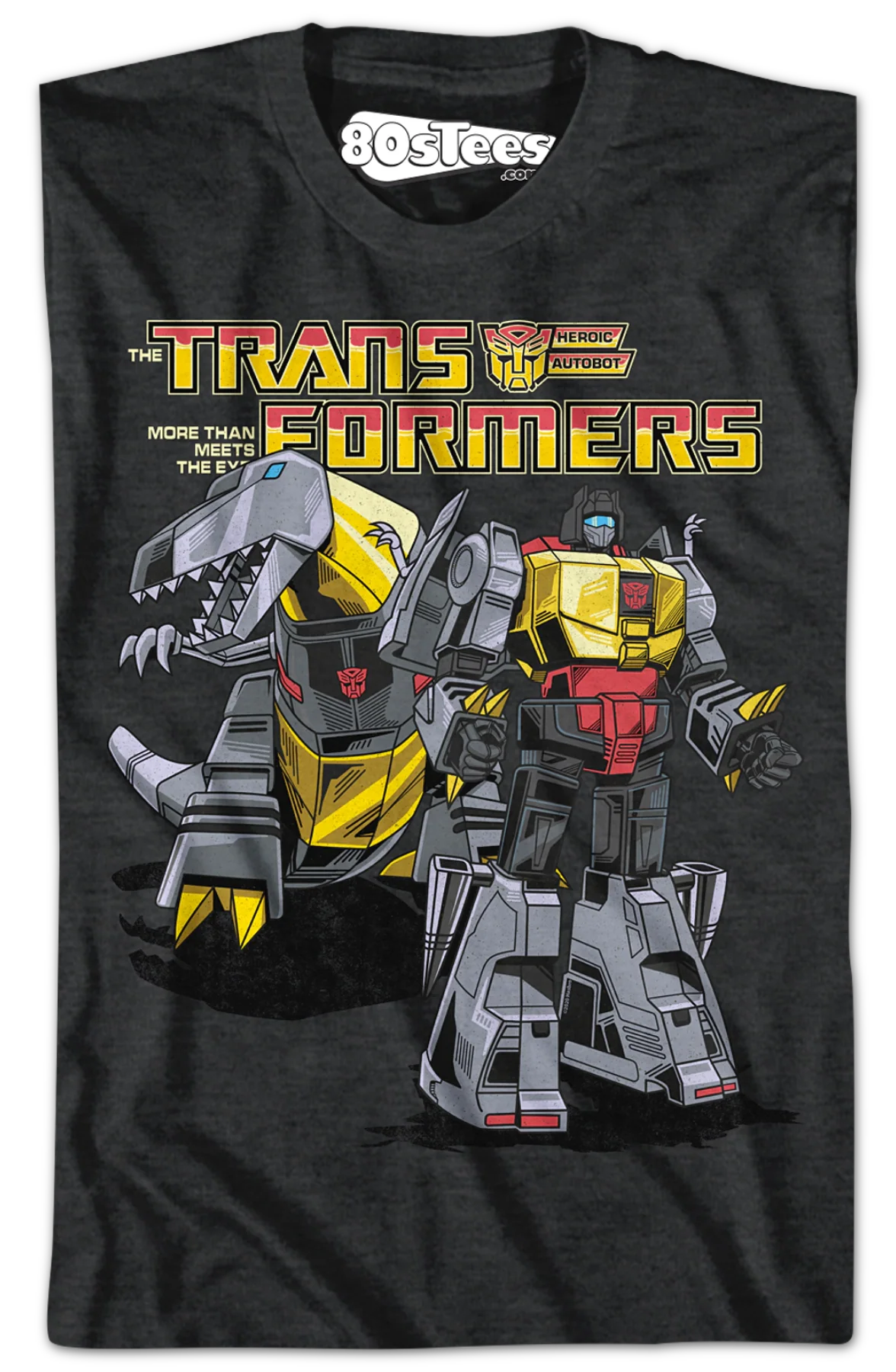 Grimlock Robot And Dino Modes Transformers T-Shirt - Image 2