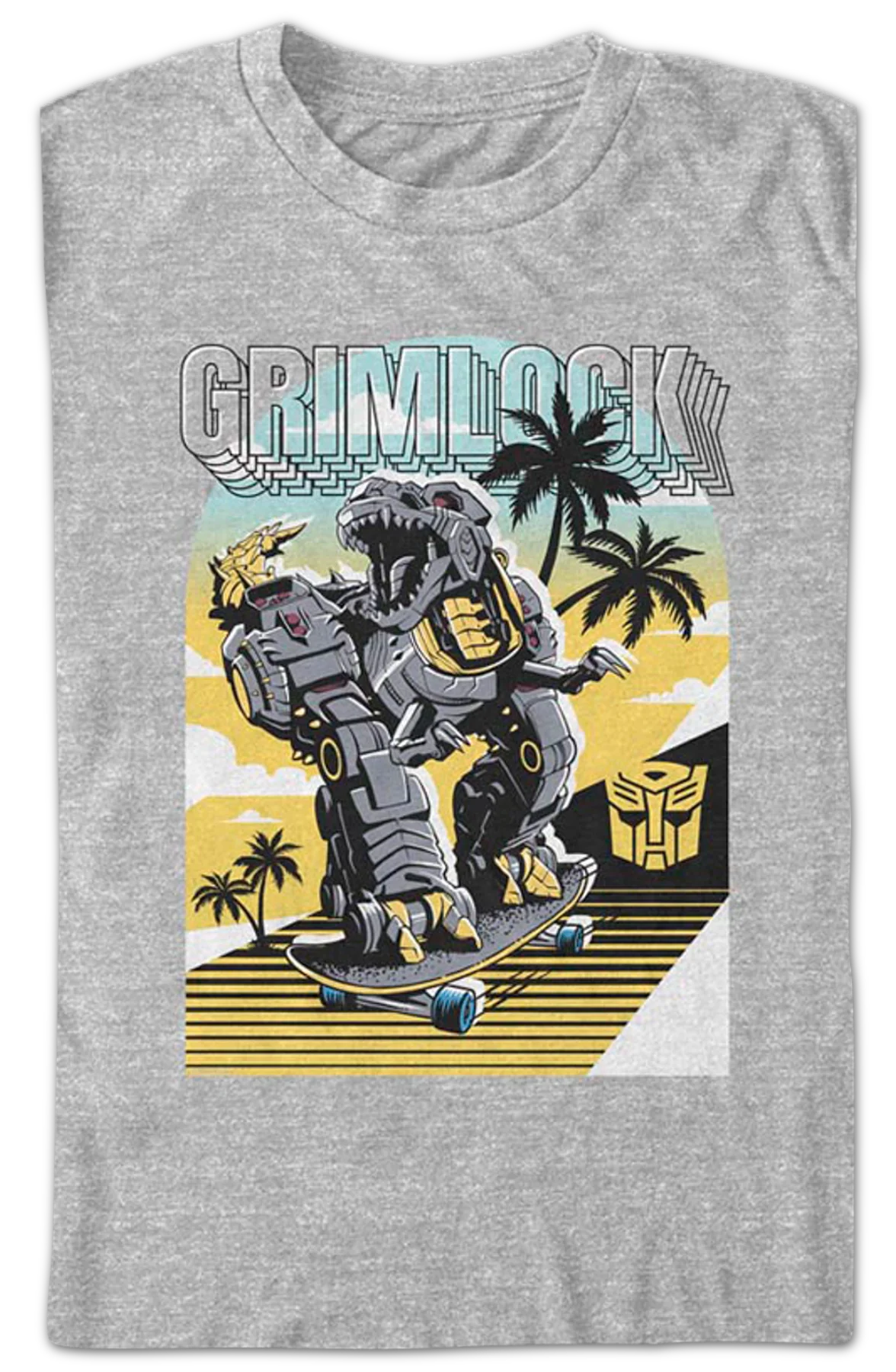 Grimlock Skateboard Transformers T-Shirt - Image 2