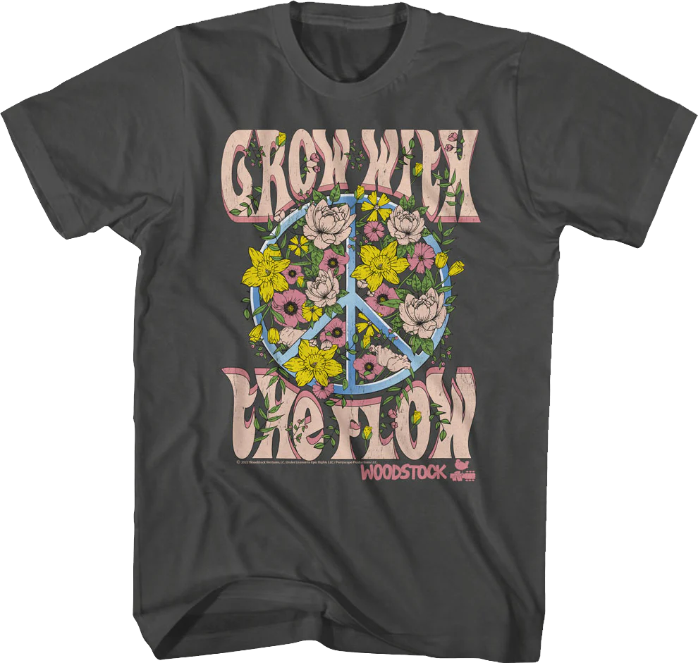 Grow With The Flow Woodstock T-Shirt