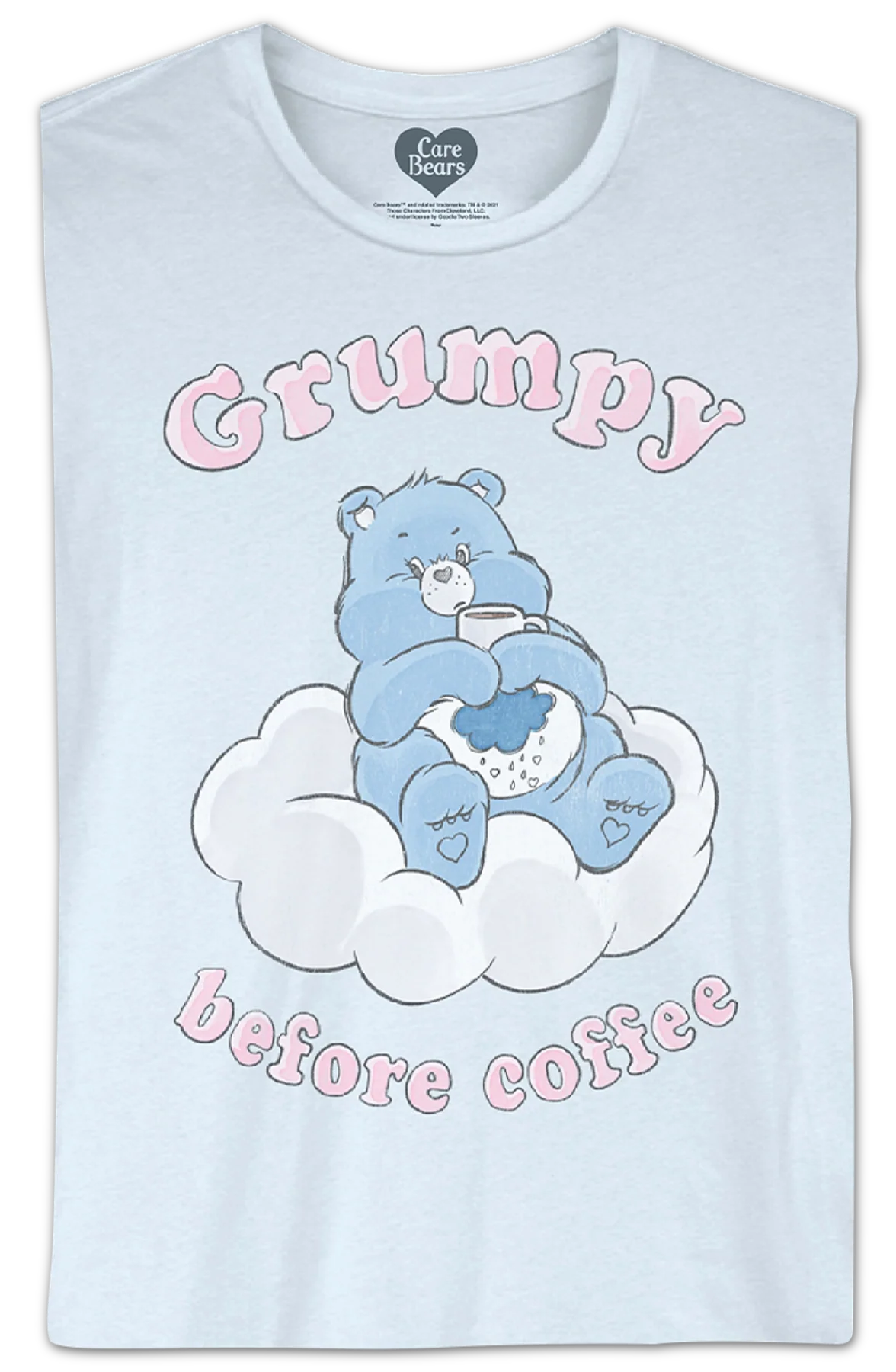 Grumpy Before Coffee Care Bears T-Shirt - Image 2