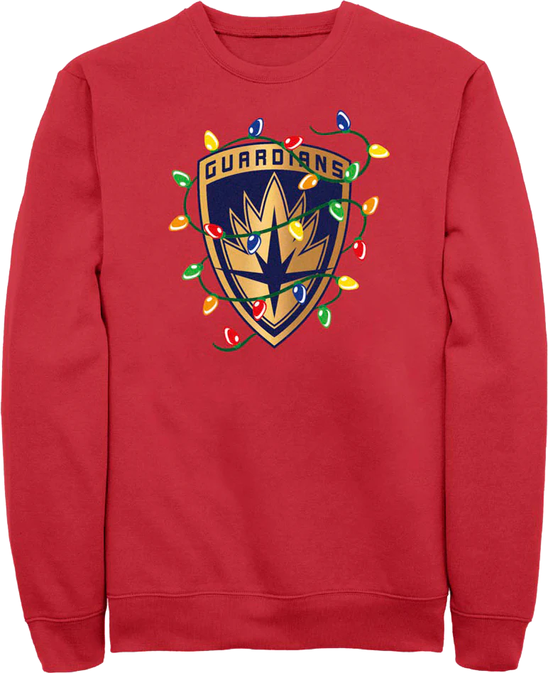 Guardians Of The Galaxy Christmas Lights Marvel Comics Sweatshirt