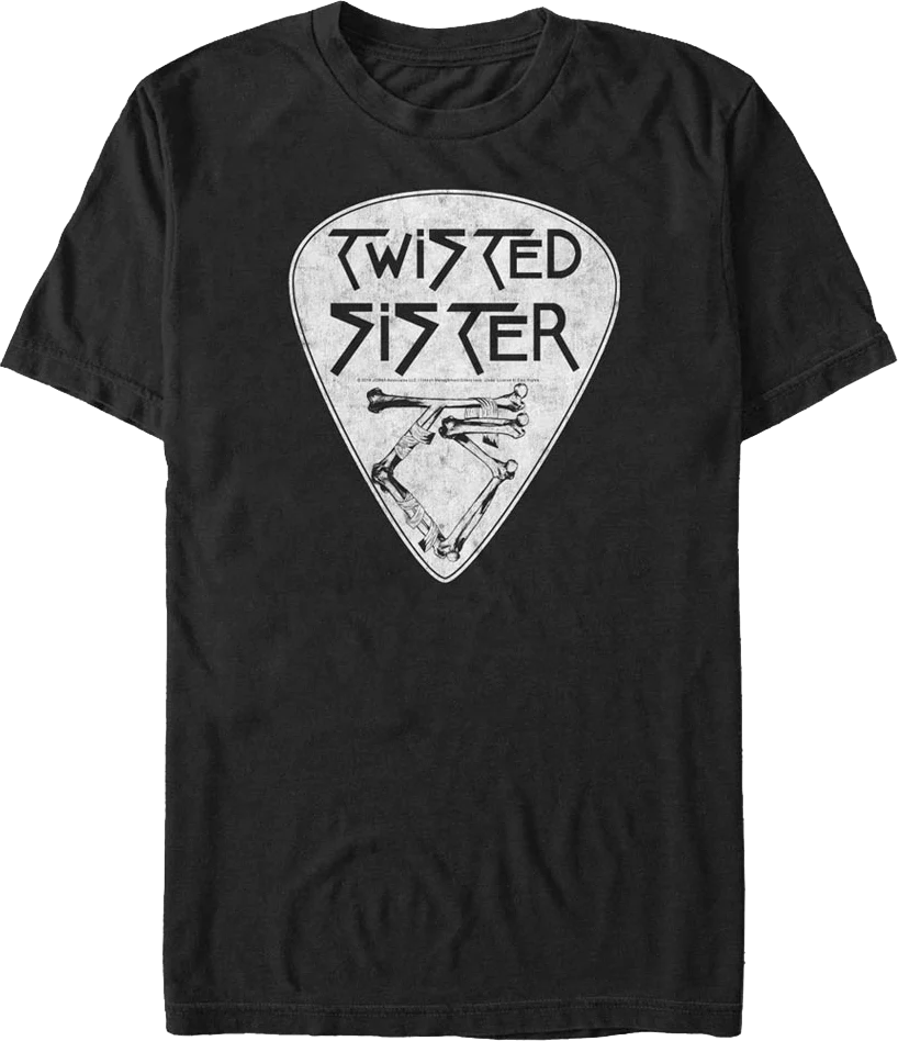 Guitar Pick Twisted Sister T-Shirt