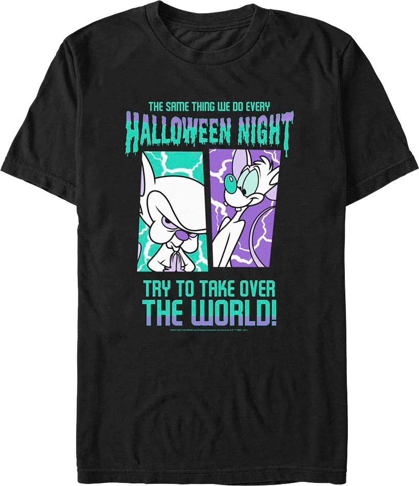 Halloween Night Pinky and the Brain T-Shirt