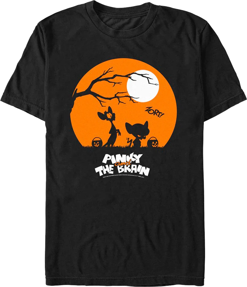 Halloween Silhouettes Pinky and the Brain T-Shirt