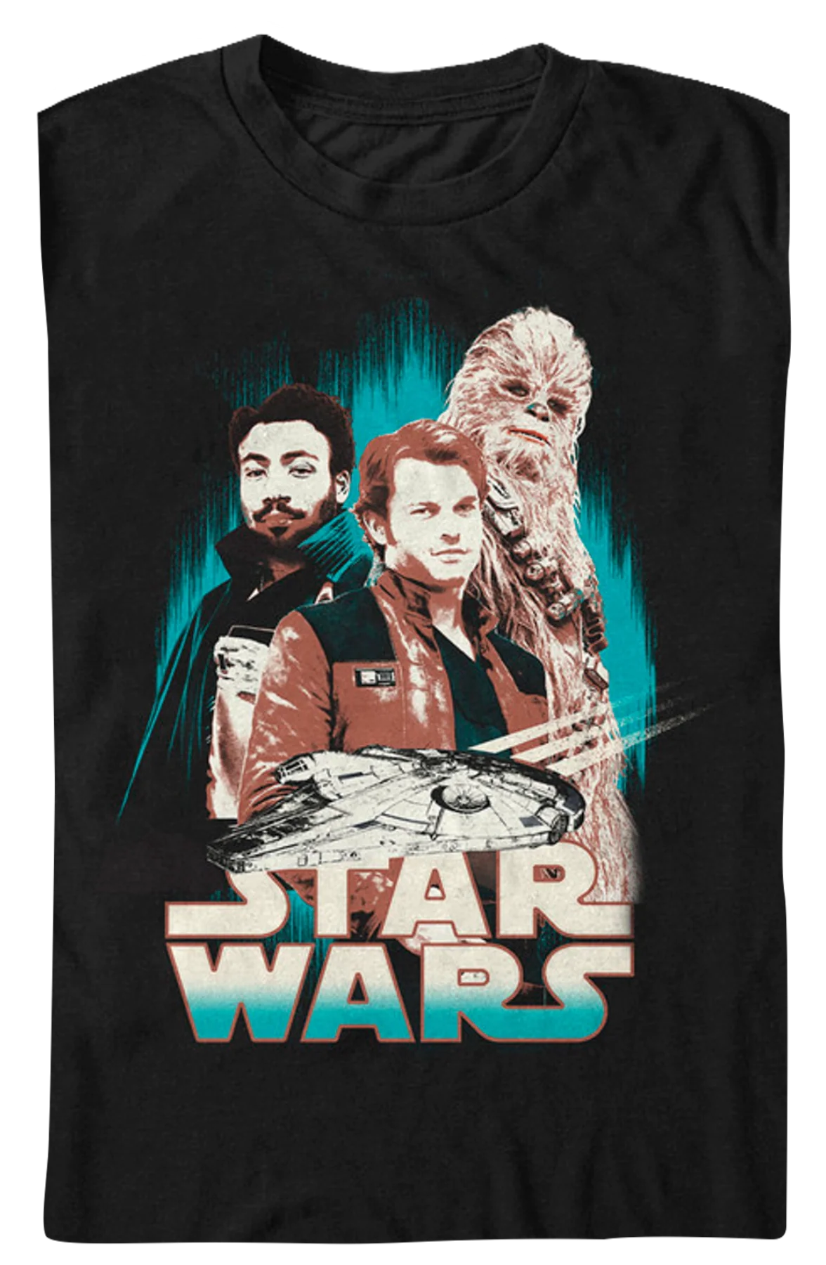 Han Lando Chewie Solo Star Wars T-Shirt - Image 2