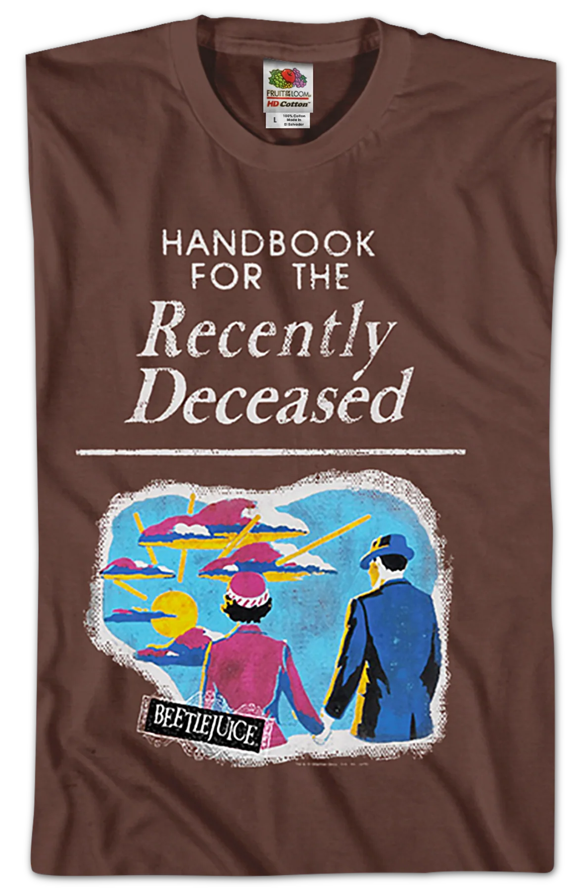 Handbook For The Recently Deceased Beetlejuice T-Shirt - Image 2