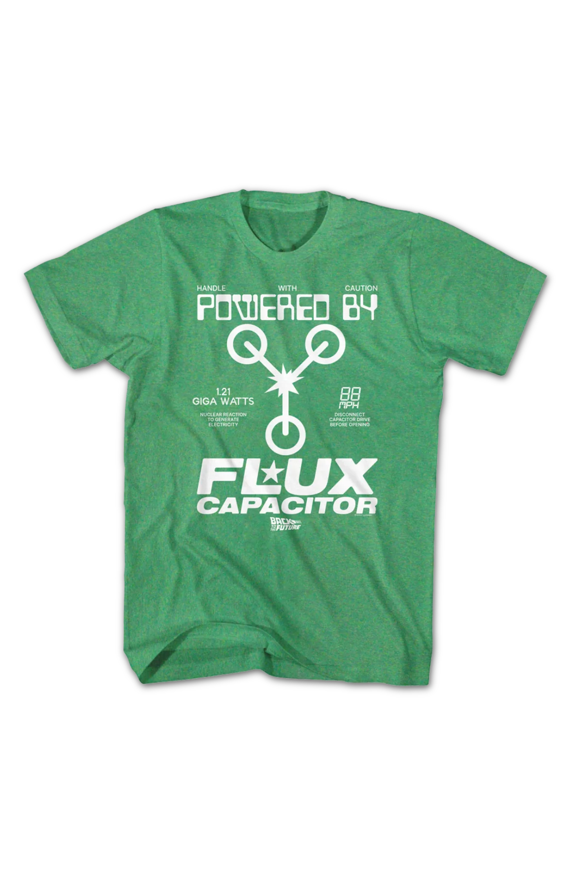 Handle With Caution Flux Capacitor Back To The Future T-Shirt - Image 2