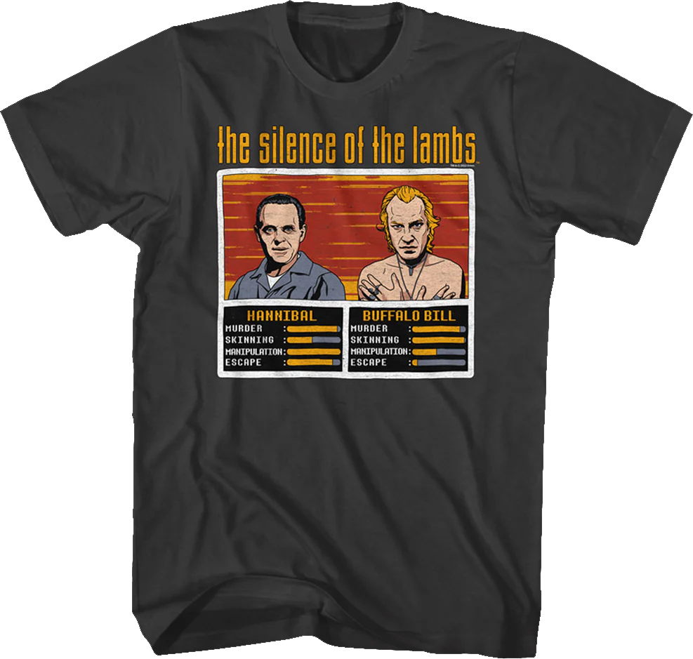 Hannibal And Buffalo Bill Video Game Silence Of The Lambs T-Shirt