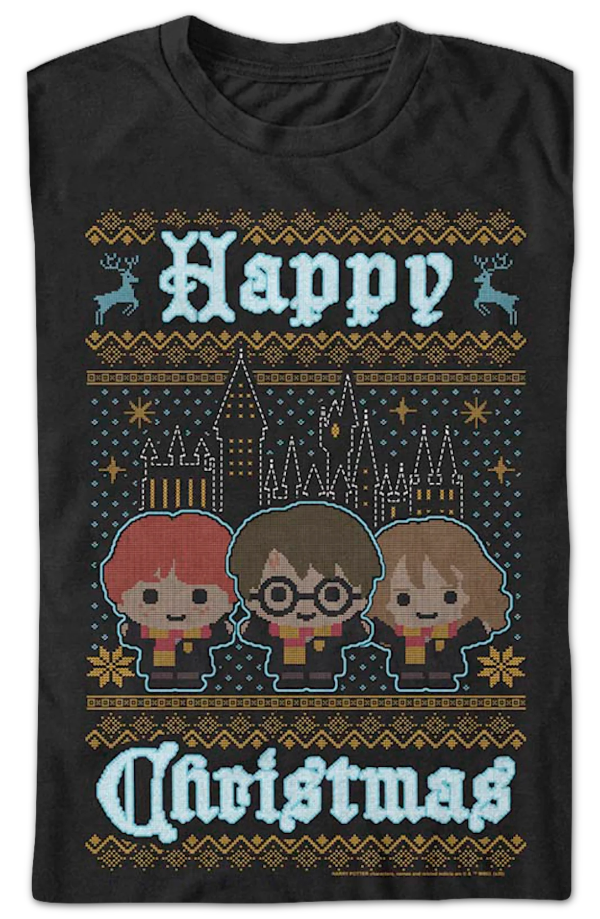 Happy Christmas Harry Potter T-Shirt - Image 2