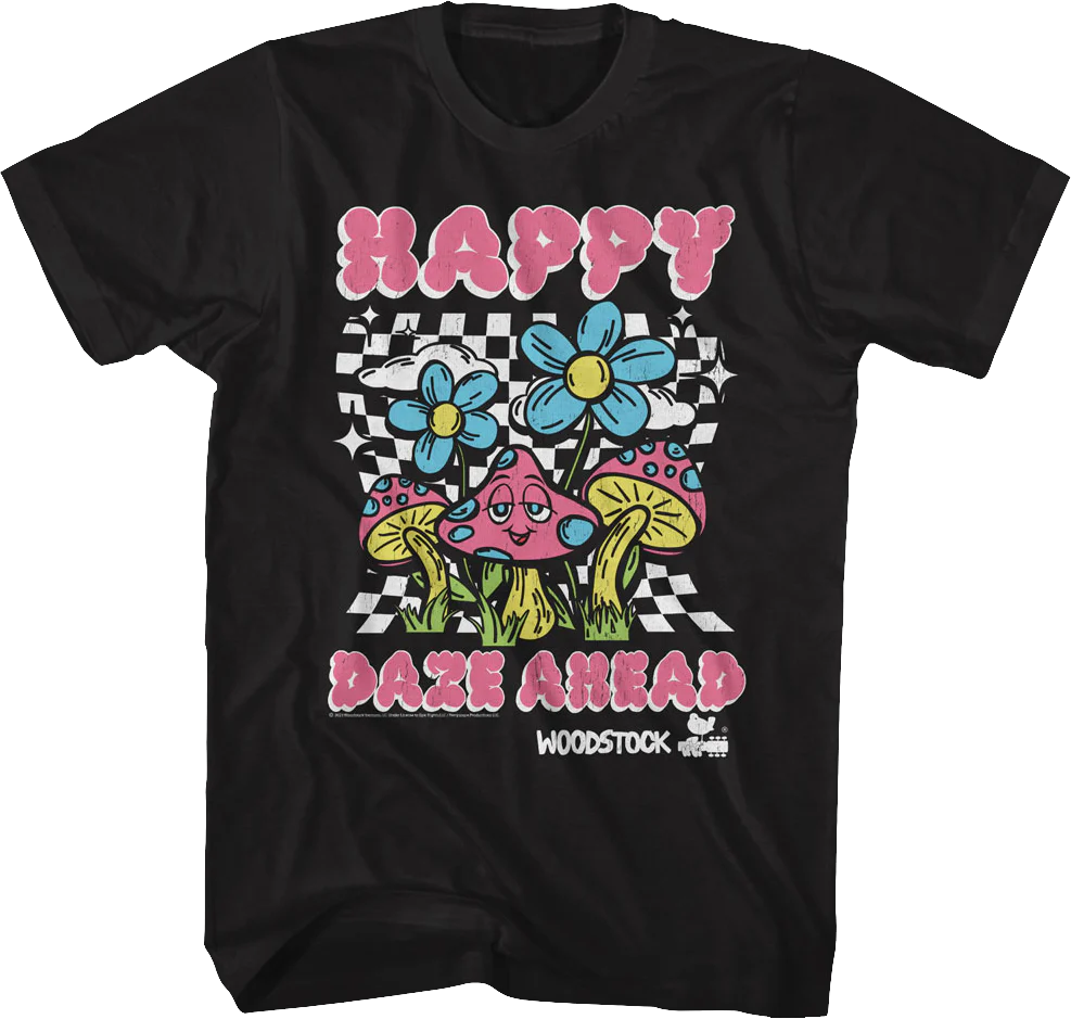 Happy Daze Ahead Woodstock T-Shirt