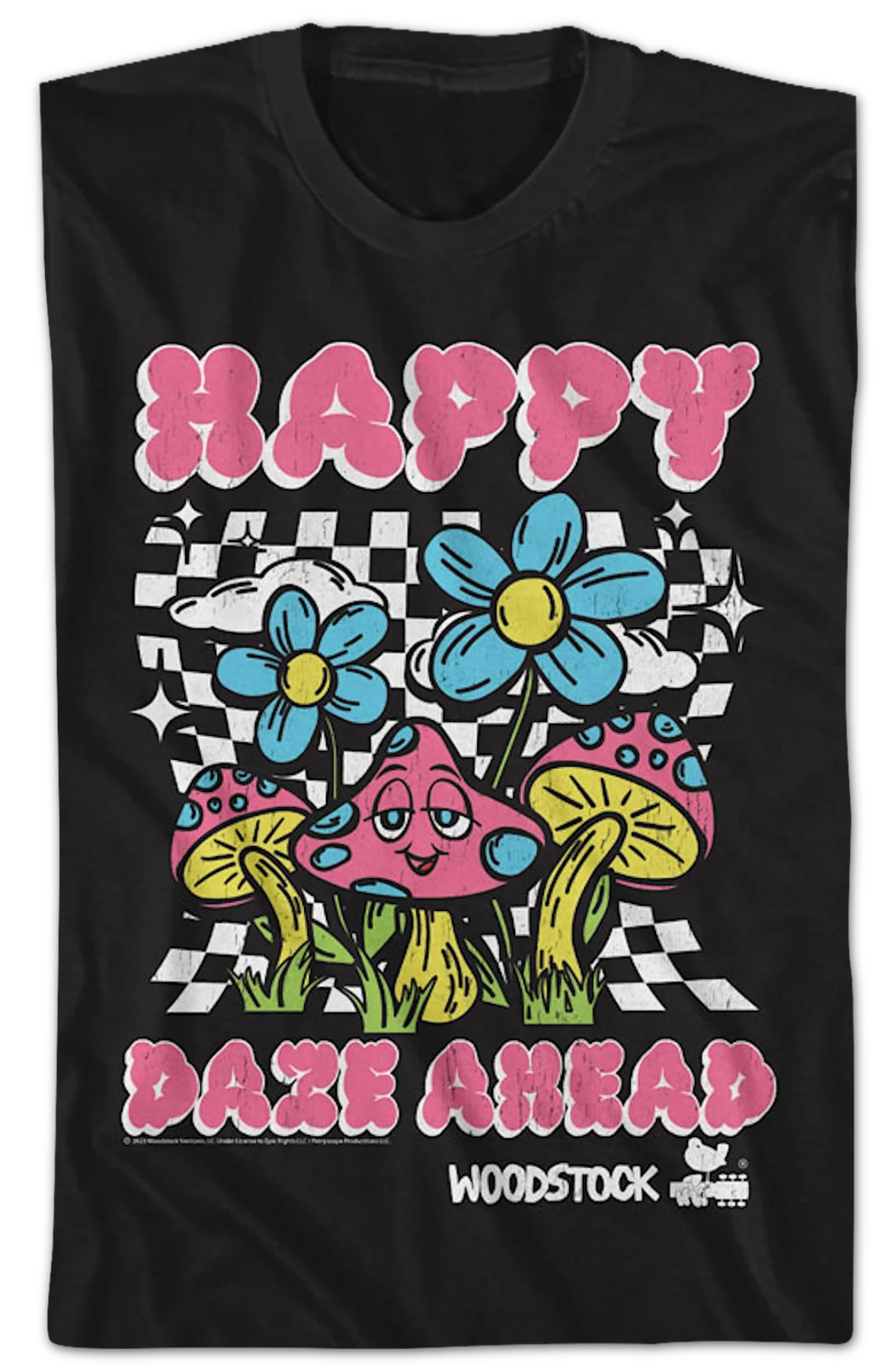 Happy Daze Ahead Woodstock T-Shirt - Image 2