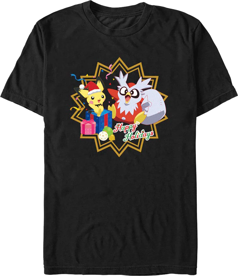 Happy Holidays Pokemon T-Shirt