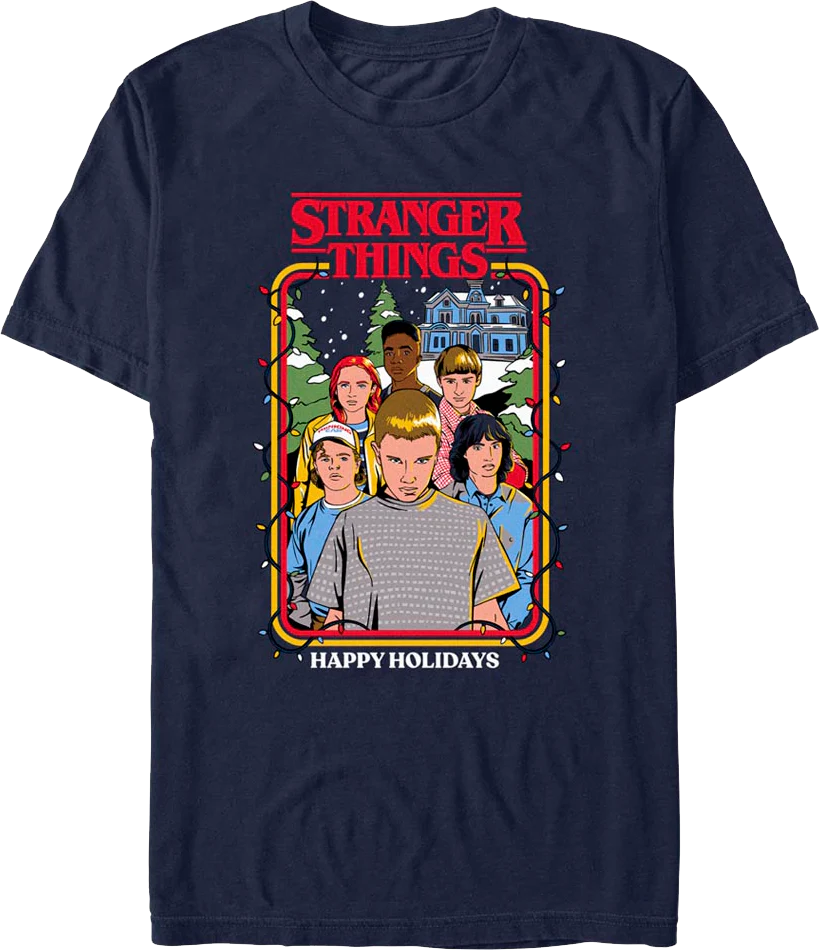 Happy Holidays Stranger Things T-Shirt