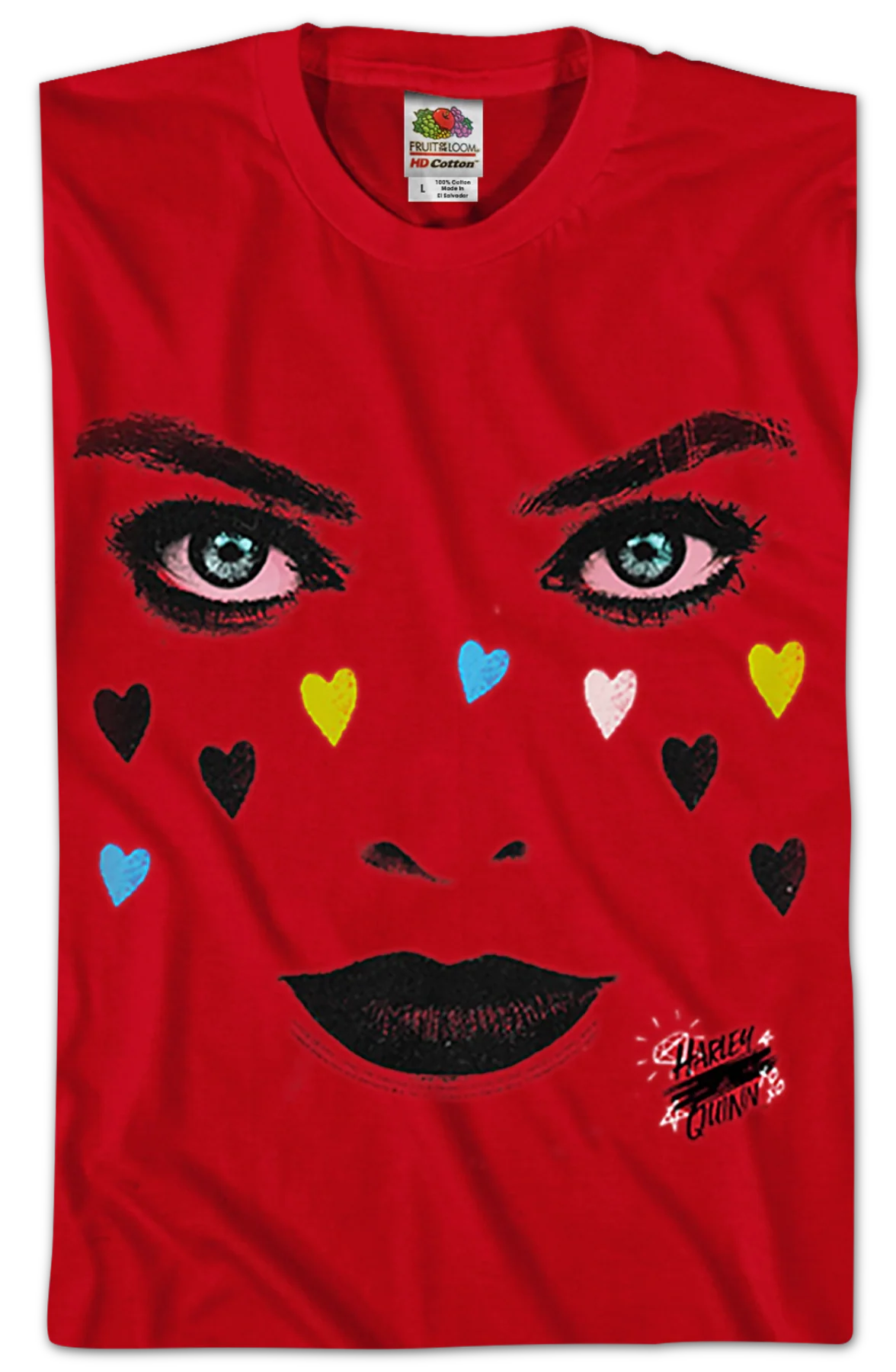 Harley Quinn Face Birds Of Prey T-Shirt - Image 2