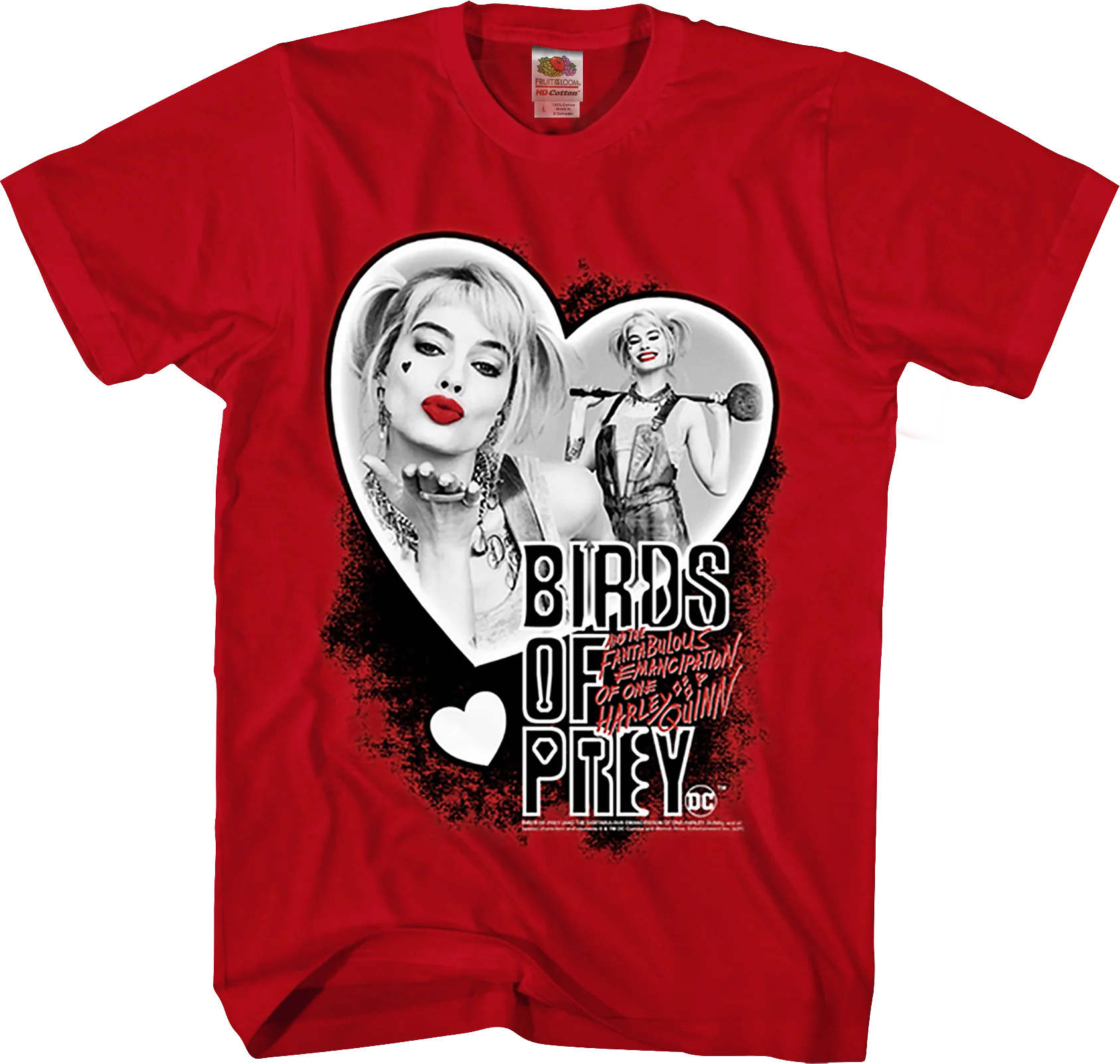 Harley Quinn Heart Collage Birds Of Prey T-Shirt