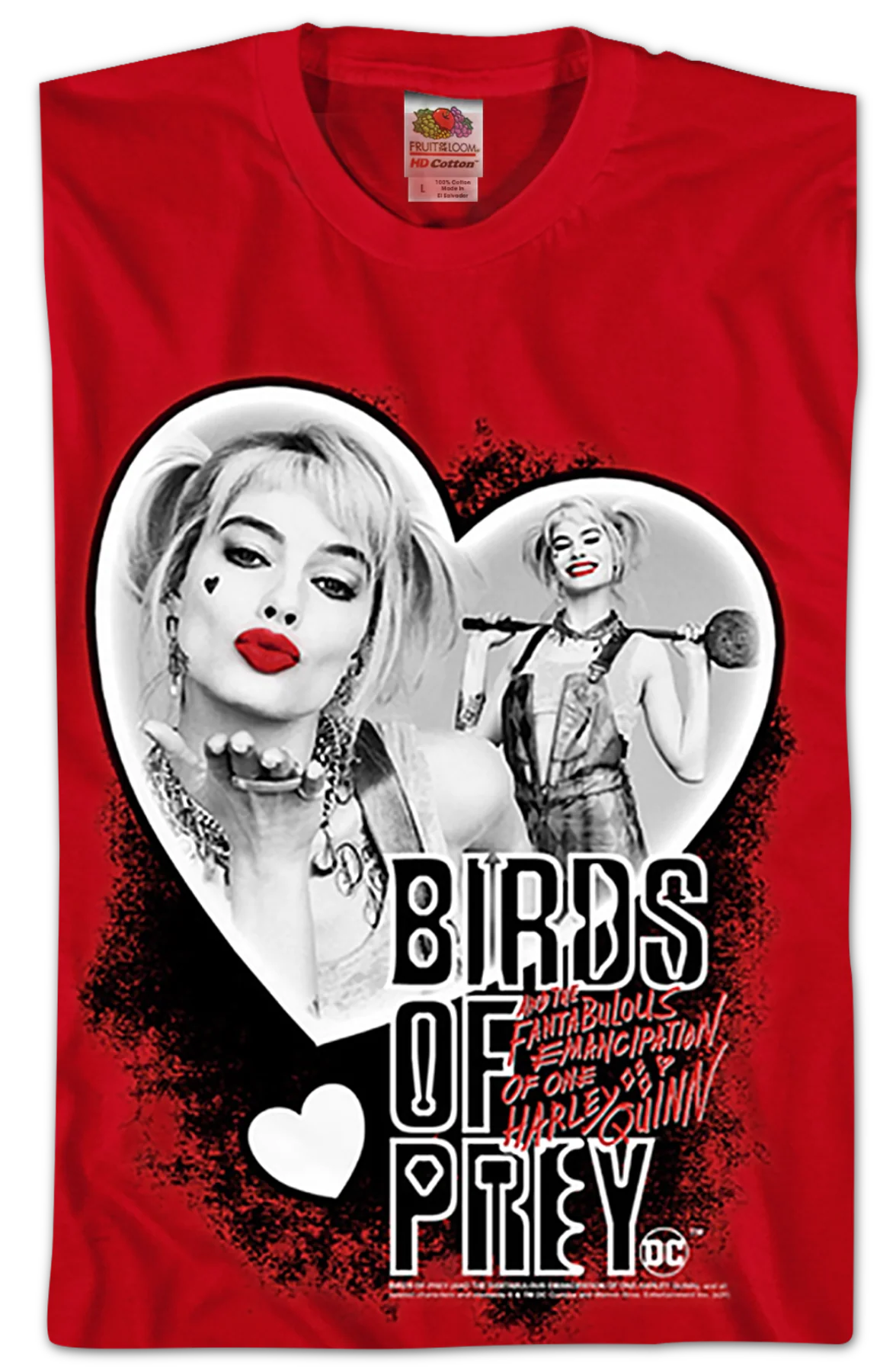 Harley Quinn Heart Collage Birds Of Prey T-Shirt - Image 2