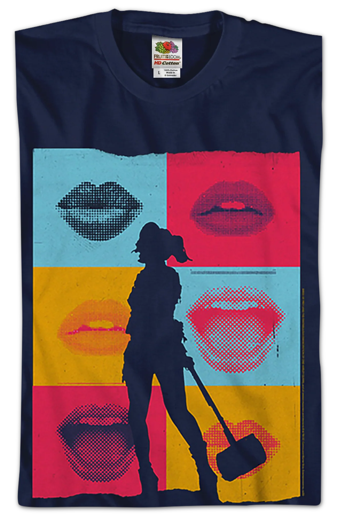 Harley Quinn Lips Birds Of Prey T-Shirt - Image 2