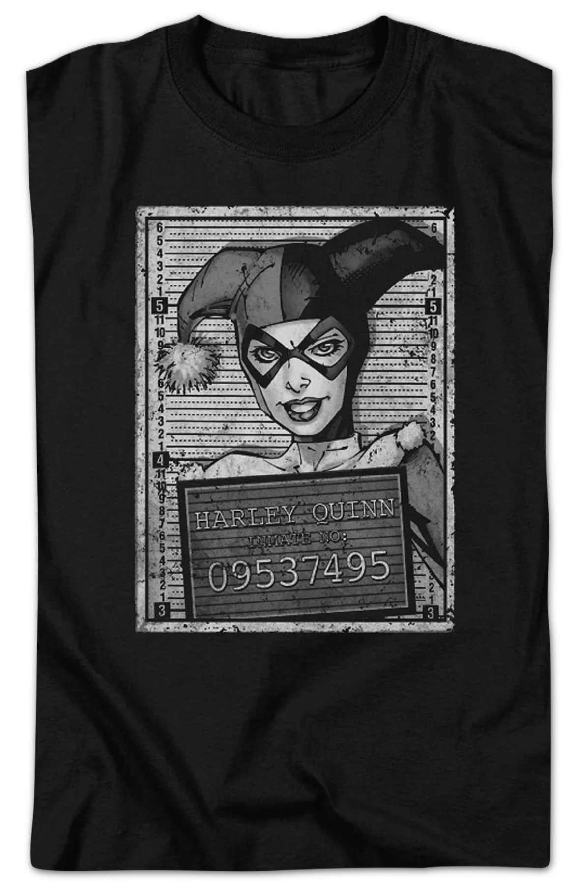 Harley Quinn Mug Shot DC Comics T-Shirt - Image 2