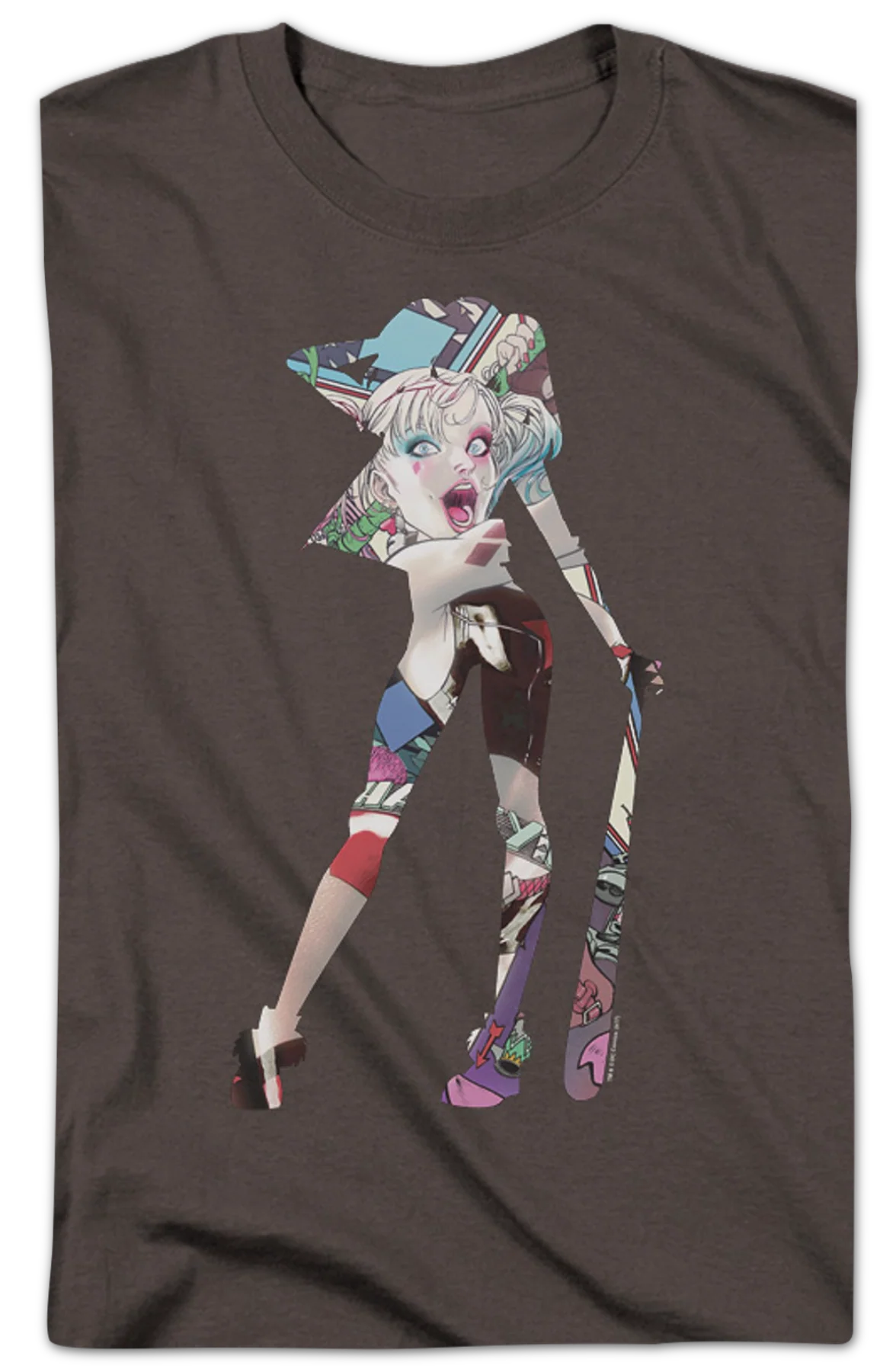 Harley Quinn Silhouette DC Comics T-Shirt - Image 2