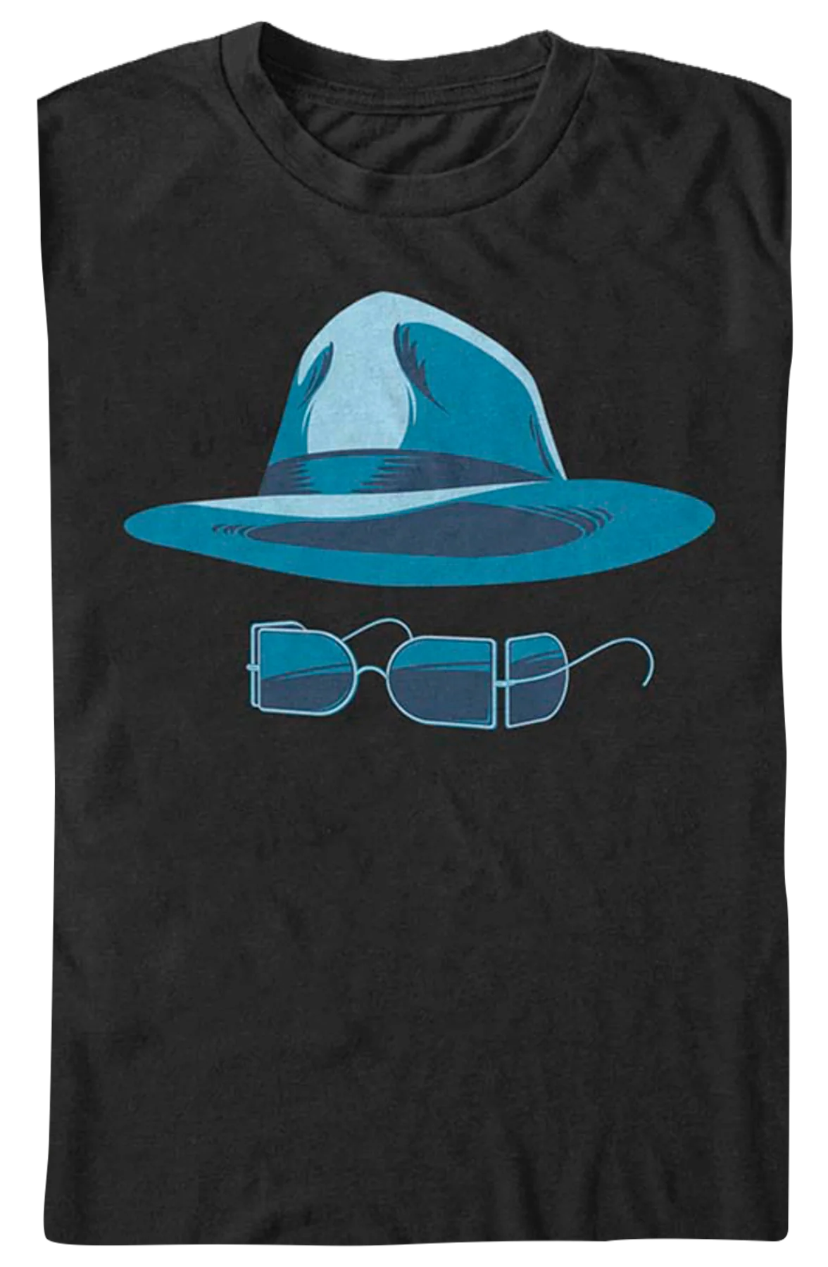 Hat And Glasses Invisible Man T-Shirt - Image 2