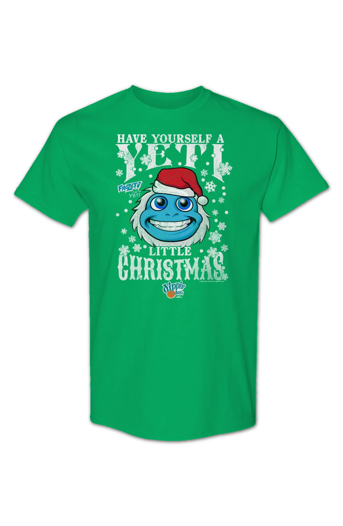 Have Yourself A Yeti Little Christmas Dippin' Dots T-Shirt - Image 2