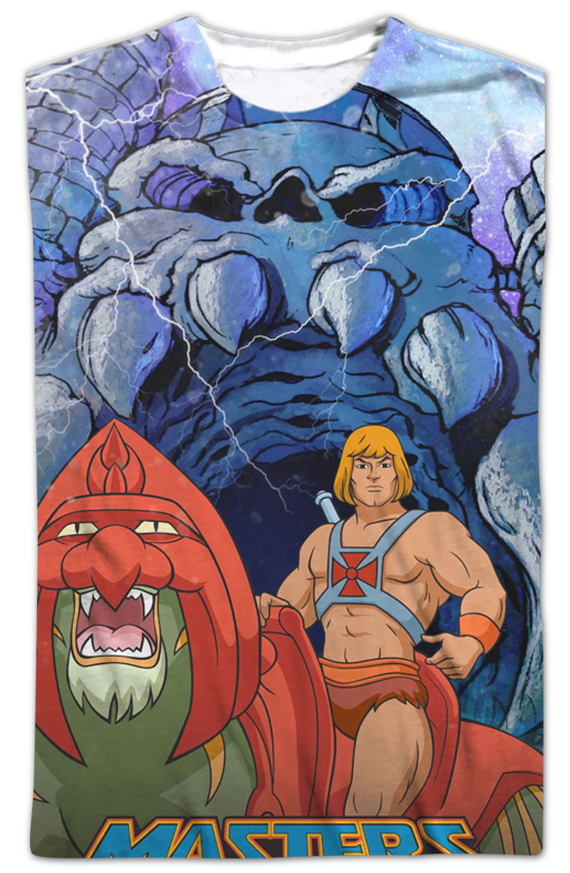 He-Man and Battle Cat Masters of the Universe T-Shirt - Image 2