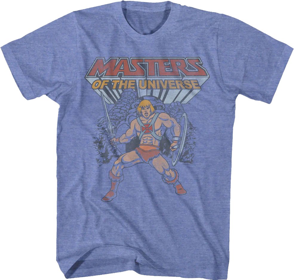 He-Man Castle Grayskull Hero Pose Masters of the Universe T-Shirt - Image 2