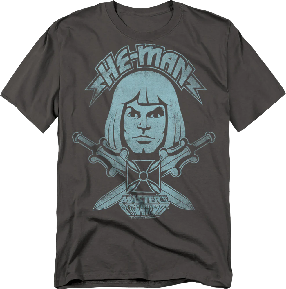 He-Man Crossed Swords Masters of the Universe T-Shirt