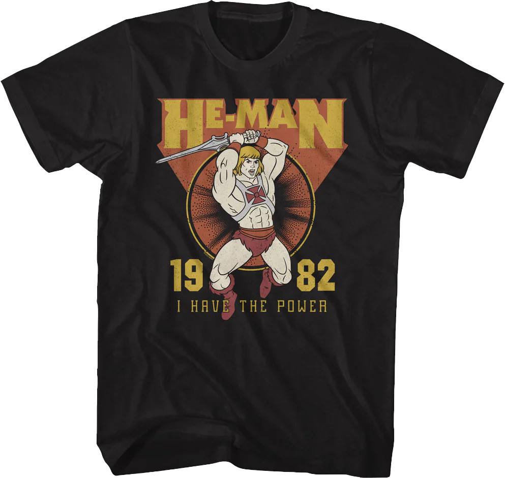 He-Man I Have The Power 1982 Masters of the Universe T-Shirt