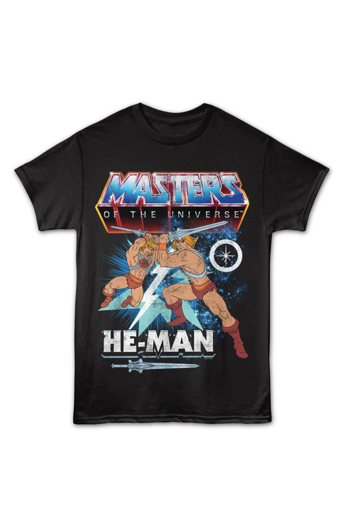 He-Man Lightning Bolt Collage Masters of the Universe T-Shirt - Image 2